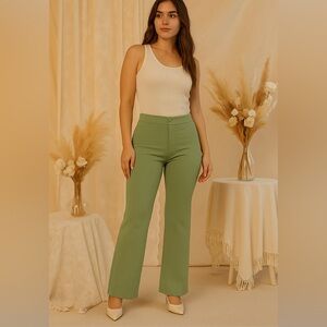 Elegant Green Women's Pants
